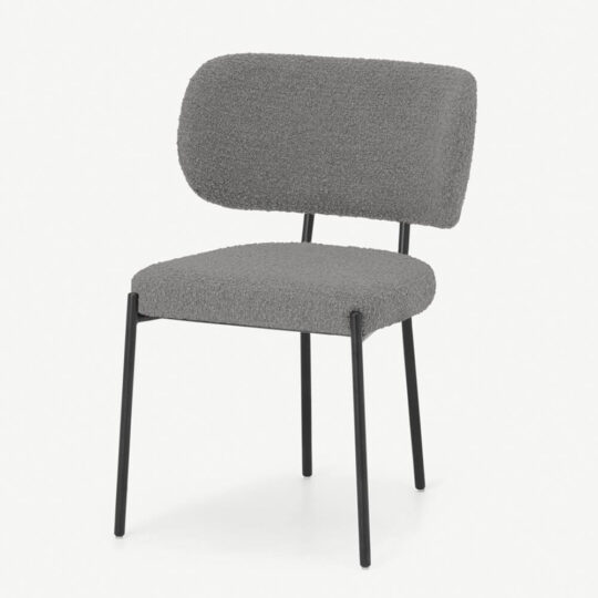 Ghế Ăn Boucle Màu Xám